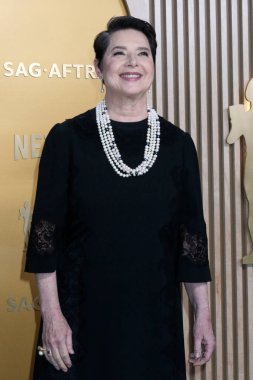 Isabella Rossellini, 31. SAG Ödülleri 'nde 23 Şubat 2025' te Los Angeles 'taki Shrine Konser Salonu' na geldi.