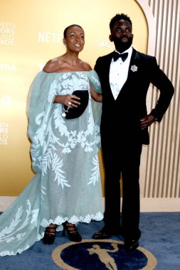 Adjoa Andoh, Jimmy Akingbola 31. SAG Ödülleri - 23 Şubat 2025 'te Los Angeles, CA