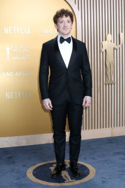 Ethan Slater, 31. SAG Ödülleri 'nde 23 Şubat 2025' te Los Angeles 'taki Shrine Konser Salonu' na geldi.