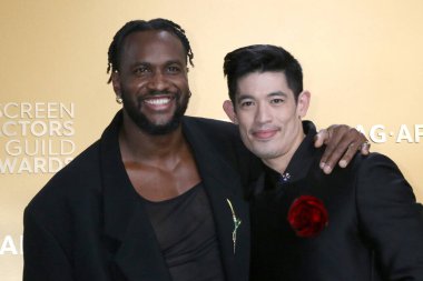 Kadiff Kirwan, Christopher Chung 31. SAG Ödülleri - Shrine Konser Salonu 'na 23 Şubat 2025' te Los Angeles, CA