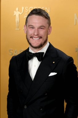 Grant Harvey 'e 31. SAG Ödülleri - 23 Şubat 2025' te Shrine Oditoryumu 'na varış