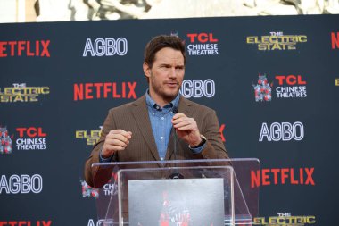 Chris Pratt, 21 Şubat 2025 'te Los Angeles' taki TCL Çin Tiyatrosu 'nda Russo Brothers Hand and Foot Premony seremonisinde.