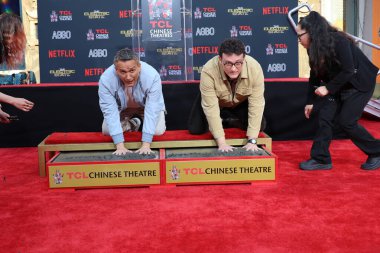 Joe Russo, Anthony Russo Russo Russo Kardeşler El ve Ayak İzi Seremonisi TCL Çin Tiyatrosu IMAX 'ta 21 Şubat 2025, Los Angeles, CA