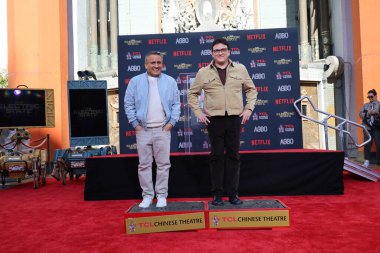 Joe Russo, Anthony Russo Russo Russo Kardeşler El ve Ayak İzi Seremonisi TCL Çin Tiyatrosu IMAX 'ta 21 Şubat 2025, Los Angeles, CA