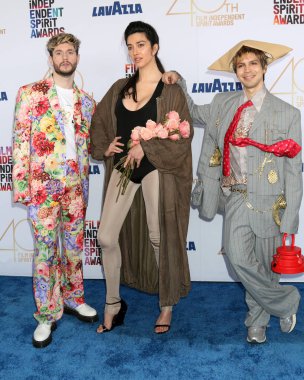 James Scully, Julio Torres, Martine at the 2025 Film Independent Spirit Awards at Beach on February 22, 2025 in Santa Monica, CA clipart