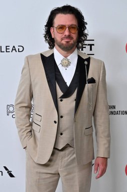 JC Chasez, West Hollywod Park 'taki Elton John Akademi Ödülleri İzleme Partisi' nde 2 Mart 2025 'te W Hollywood, CA