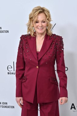 Jean Smart, West Hollywod Park 'taki Elton John Akademi Ödülleri İzleme Partisi' nde 2 Mart 2025 'te W Hollywood, CA