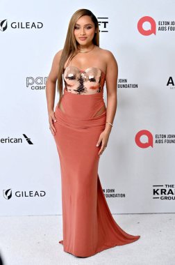 Jaylen Barron, Elton John Akademi Ödülleri İzleme Partisi 2 Mart 2025 'te Batı Hollywood Park' ta W Hollywood, CA