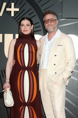 Lauren Miller, Seth Rogen 24 Mart 2025 'te Los Angeles' ta Akademi Sinema Müzesi 'ndeki The Studio Premiere Screening' de.