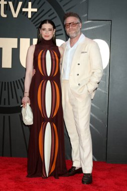 Lauren Miller, Seth Rogen 24 Mart 2025 'te Los Angeles' ta Akademi Sinema Müzesi 'ndeki The Studio Premiere Screening' de.