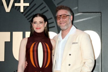 Lauren Miller, Seth Rogen 24 Mart 2025 'te Los Angeles' ta Akademi Sinema Müzesi 'ndeki The Studio Premiere Screening' de.