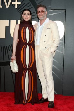 Lauren Miller, Seth Rogen 24 Mart 2025 'te Los Angeles' ta Akademi Sinema Müzesi 'ndeki The Studio Premiere Screening' de.