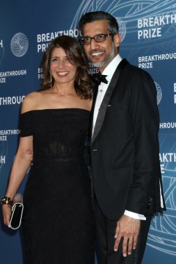 Anjali Pichai, Sundar Pichai Barker Hanger 'da 11. Buluş Ödülleri' nde 5 Nisan 2025 'te Santa Monica, CA