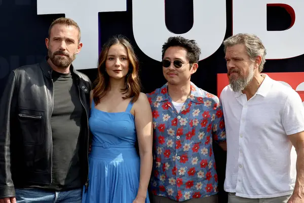 Ben Affleck, Catalina Sandino Moreno, Steven Yeun, Matt Damon Netflix Tudum 2025 'teki Kia Forum' da 31 Mayıs 2025 'te Los Angeles, CA
