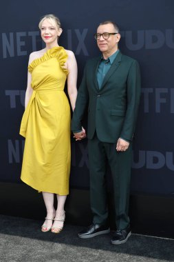 Riki Lindhome, Fred Armisen Netflix Tudum 2025 'te Kia Forum' da 31 Mayıs 2025 'te Los Angeles, CA