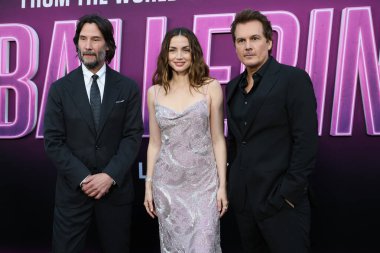 Keanu Reeves, Ana De Armas, Len Wiseman TCL Çin Tiyatrosu 'nun balerin prömiyerinde 3 Haziran 2025 tarihinde Los Angeles, CA