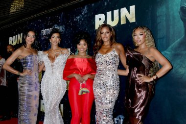 Annie Ilonzeh, Erica Mena, Erica Pinkett, Claudia Jordan, Drew Sidora TCL Çin Tiyatrosu 'ndaki Run Premiere' de 27 Ağustos 2025 'te Los Angeles, CA
