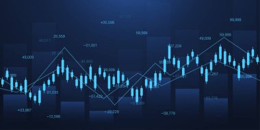 Dünya iş grafiği ya da borsa grafiği ya da grafik konseptinde ön x ticaret grafiği. Finansal yatırım veya iş ekonomisi eğilimi şamdan grafiği. İş fikri ve teknoloji yenilik tasarımı.