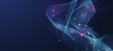 Moleküler soyut yapı ve genetik mühendisliği DNA 'sı. Sağlık ve tıp geçmişi kavramı. Bilimsel araştırma geçmişi. Dalga akışı. Yenilik modeli. Vektör illüstrasyonu