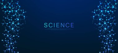 Moleküler soyut yapı ve genetik mühendisliği DNA 'sı. Sağlık ve tıp geçmişi kavramı. Bilimsel araştırma geçmişi. Dalga akışı. Yenilik modeli. Vektör illüstrasyonu