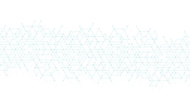 Modern sağlık hizmetleri ya da tıbbi geçmiş tasarımı. Sağlık hizmetleri yenilik kavramı. Yatay başlık web pankartı. Tıp, bilim ve kimya için altıgen şekilli soyut geometrik arkaplan