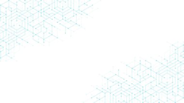 Modern sağlık hizmetleri ya da tıbbi geçmiş tasarımı. Sağlık hizmetleri yenilik kavramı. Yatay başlık web pankartı. Tıp, bilim ve kimya için altıgen şekilli soyut geometrik arkaplan