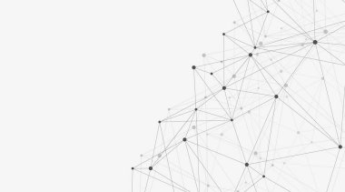 Küresel ağ bağlantısı kavramı. Büyük veri görselleştirmesi. Küresel bilgisayar ağlarındaki sosyal ağ iletişimi. İnternet teknolojisi. İş için. - Bilim. Vektör illüstrasyonu.