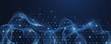 Soyut dijital blok blokları konsepti. 3D büyük veri küpleri kuantum bilgisayar teknolojisi fikri. Yapay zeka veri çekirdeği küp tasarım elementi.