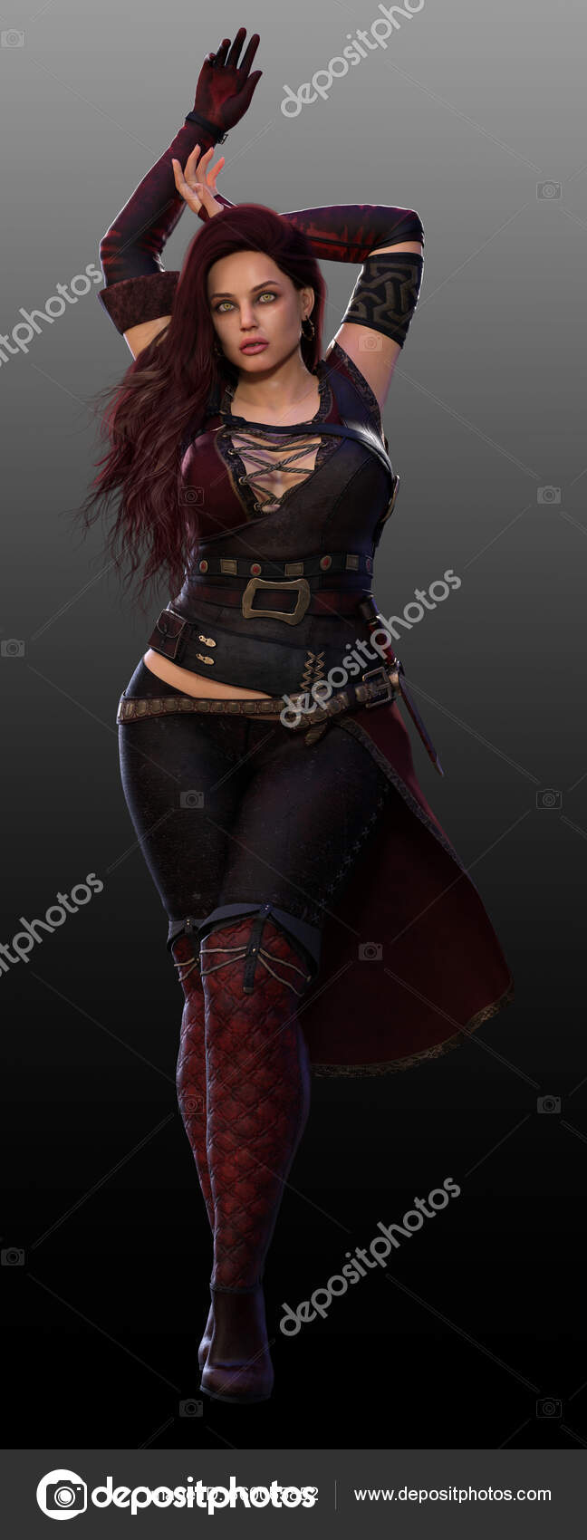 Busty Glamour Sexy Fantasy Steampunk Lady Pirate Stock Photo by ©Ravven  660065852