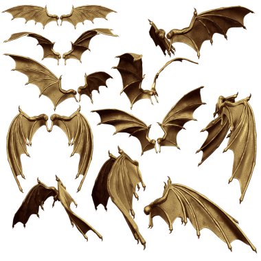Altın Yarasa Kanatları, İblis Kanatları, Ejderha Kanatları İzole Edildi