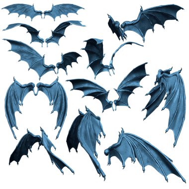 Mavi Yarasa Kanatları, İblis Kanatları, Ejderha Kanatları İzole Edildi