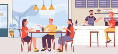 Lokantadaki insanlar, barda bira içen arkadaşlar. Restoran insanlarının içki içip, parti eğlencesi kutlaması.