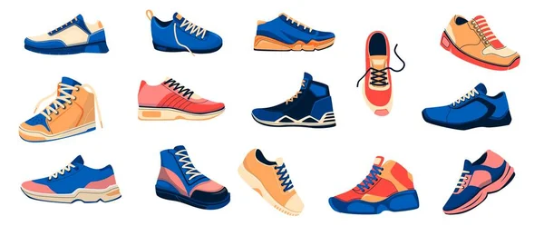Чоловічі Кросівки Мода Чоловіче Зручне Взуття Пара Спортивного Взуття Фітнес — стоковий вектор