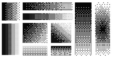 Piksel ayrışma arkaplanı. Retro 8 bit oyun efekti, eski ekran hasarı, 2D sprite grafik. Vektör bozulması ve gürültü çözünme etkisi