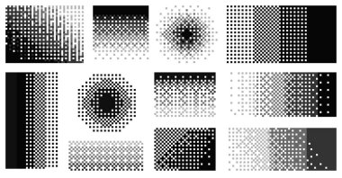 Piksel bozunma eğilimi. Geometrik şekiller, hareket eden kareler ve noktalar ile soyut geometrik çözünme etkisi. Vektör parçacık patlaması ve parçalanması
