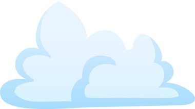 Pofuduk beyaz bulutlar, güneşli bir günde, berrak mavi bir gökyüzünde tembelce süzülür ve rahatlatıcı bir atmosfer yaratır..