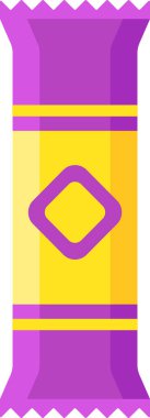 Ürün tasarımı için cesur elmas şekilli canlı atıştırmalık paketleme. Şeker, çikolata, cips, kurabiye ve kraker için ideal. Perakende mağazaları için göz alıcı