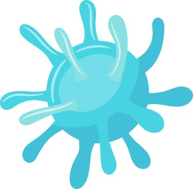 Virüsün mikroskobik görüntüsü ya da bakteriler dokunaç yayıyor, potansiyel olarak enfeksiyon, hastalık ya da biyolojik bir süreci temsil ediyor.