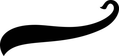 Parlak siyah sallanan kurdele afişi yaratıcı projelere zarafet ve tarz eklemek için mükemmeldir.