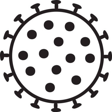 Dikenli bir koronavirüs hücresi tasviri. Eğitim ve farkındalık amacıyla mükemmel..