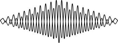 Tekrarlama, süreklilik veya dekoratif bir element gibi kavramlar için ideal bir model oluşturan simetrik dalgalı bir çizginin basit çizimi