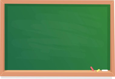 Tahta çerçeveli tebeşir ve silgiyle boş yeşil karatahta eğitim, öğretim, öğrenme ve okula dönüş kavramlarını temsil ediyor.