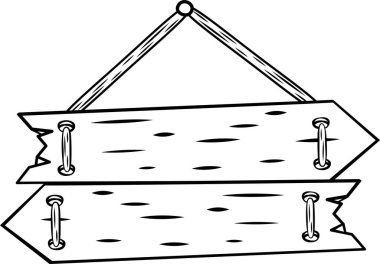 İki yıpranmış tahta ok işareti bir ipe asılı, zıt yönleri işaret ediyor, basit ama çağrıştıran bir seçim sunuyor, karar verme ve karşıt güçler