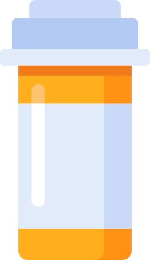 Turuncu ve beyaz reçeteli ilaç şişesi modern toplumda ilaçların önemini vurgulayarak tıbbi tedavi, ilaç endüstrisi ve sağlık hizmetlerine erişimi temsil etmektedir.