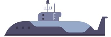 Modern submarine navigating the ocean depths, showcasing its advanced technology and military capabilities, representing naval defense and underwater warfare clipart