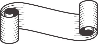 Kıvrımlı kenarları olan, metin veya grafikler için boş alanı olan, duyurular, davetiyeler veya sertifikalar için mükemmel, zarif ve klasik bir tasarım yaratan eski model parşömen.