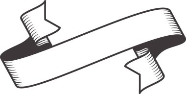 Basit bir klasik kurdele parşömen tasarımı, özel metin veya grafik ögeler için yeterli kopya alanı, çeşitli dekoratif uygulamalar ve kutlamalar için ideal