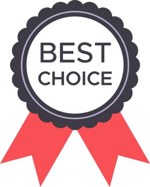 En iyi yuvarlak seçim rozeti, canlı kırmızı kurdeleler, kaliteli kaliteyi ve mükemmelliği sembolize ederken aynı zamanda üst düzey ürün seçimi müşterilerini güvence altına alıyor.