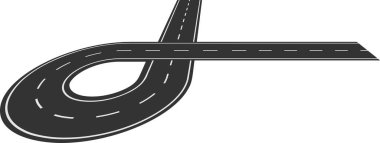 Otoyol üst geçidi dolambaçlı yollarıyla sonsuz olasılıkları ve devam eden seyahat ve keşif yolculuğunu gösteren bir sonsuzluk sembolü oluşturuyor.