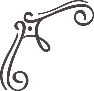 Elle çizilmiş köşe zarafet ve sofistike bir dokunuş ekler, çeşitli projeler için görsel olarak cazip bir tasarım unsuru yaratır ve genel olarak estetik